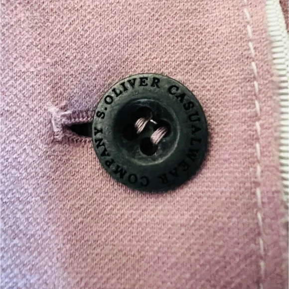 NWOT S.Oliver Blazer! Light Pink with white elbow pads -sparkle accents- Size 8 - Picture 6 of 9